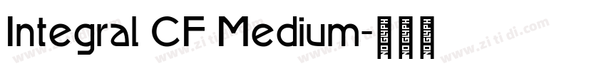 Integral CF Medium字体转换